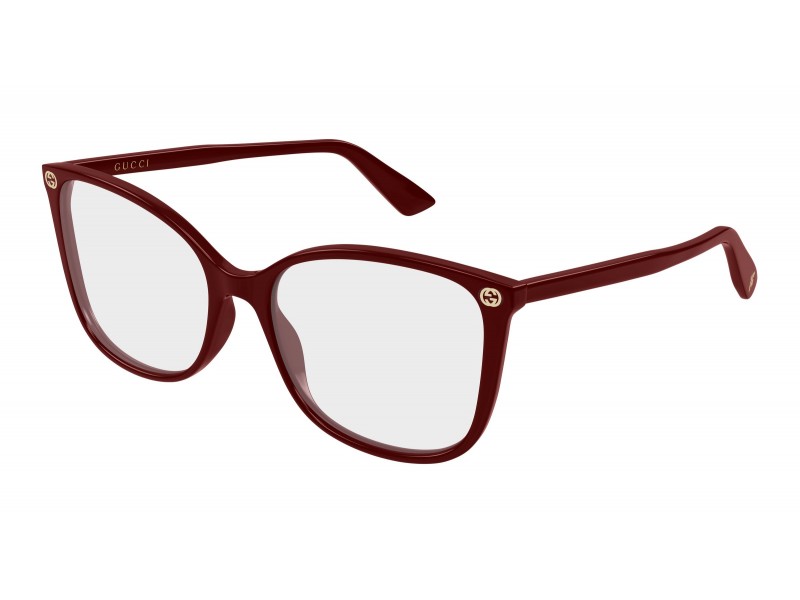 Gucci GG0026O 031 bordó szemüveg - demo lencse