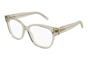 Saint Laurent SL M33 009 bézs szemüveg (demo lencse)
