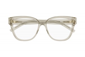 Saint Laurent SL M33 009 bézs szemüveg (demo lencse)