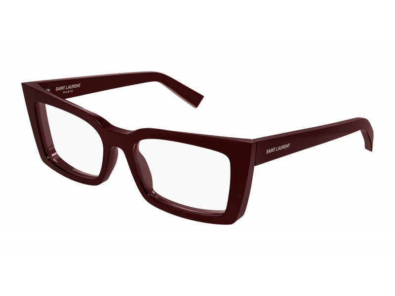 Saint Laurent SL 554 005 bordó szemüveg - demo lencse