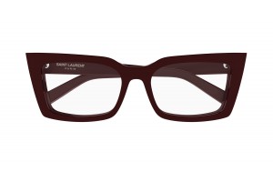 Saint Laurent SL 554 005 bordó szemüveg - demo lencse