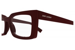 Saint Laurent SL 554 005 bordó szemüveg - demo lencse
