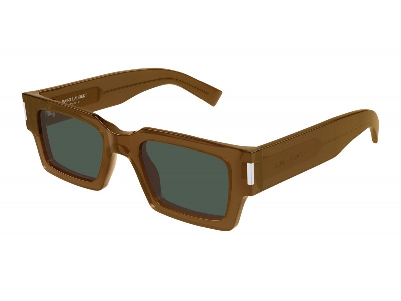 Saint Laurent SL 572 011 barna-zöld napszemüveg