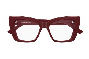 Balenciaga BB0297O 007 piros szemüveg (DEMO lencse)