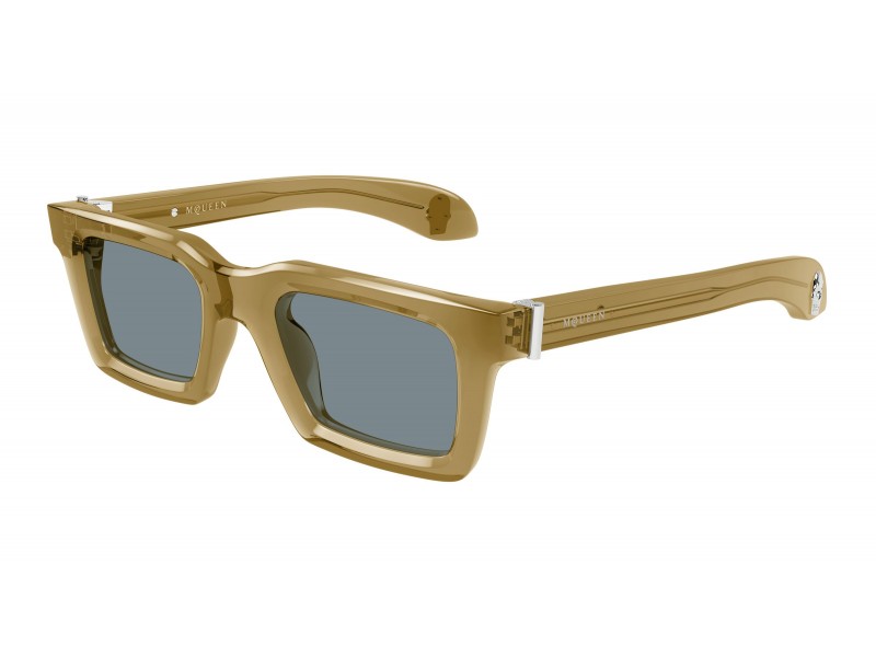 Alexander McQueen AM0506S barna-szürke napszemüveg