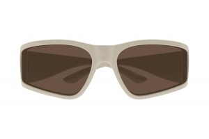 Balenciaga BB0457S 005 - Ivory Brown napszemüveg