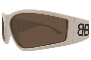 Balenciaga BB0457S 005 - Ivory Brown napszemüveg