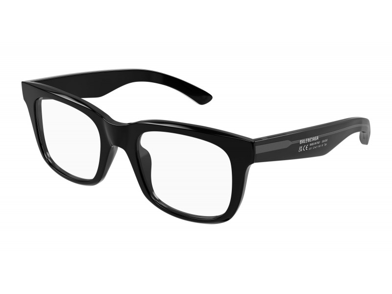 Balenciaga BB0428O 006 fekete szemüveg demo lencsével