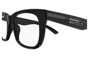 Balenciaga BB0428O 006 fekete szemüveg demo lencsével