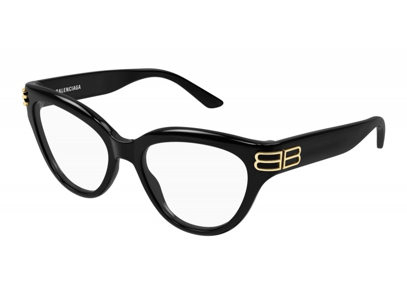 Balenciaga BB0436O 001 fekete szemüveg (demo lencse)
