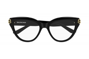 Balenciaga BB0436O 001 fekete szemüveg (demo lencse)