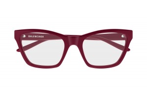 Balenciaga BB0440O 005 burgundi szemüveg - elölnézet