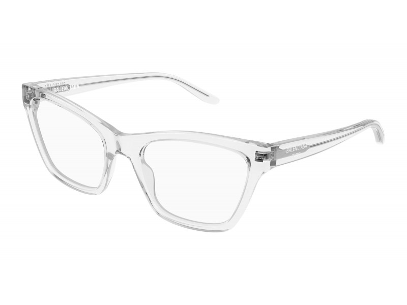 Balenciaga BB0440O 006 CRYSTAL demo lencsés szemüveg