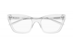 Balenciaga BB0440O 006 CRYSTAL demo lencsés szemüveg