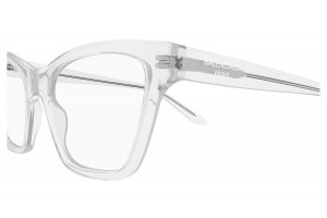 Balenciaga BB0440O 006 CRYSTAL demo lencsés szemüveg