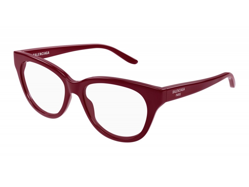 Balenciaga BB0441O 012 burgundi szemüveg (demo lencse)