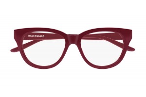 Balenciaga BB0441O 012 burgundi szemüveg (demo lencse)