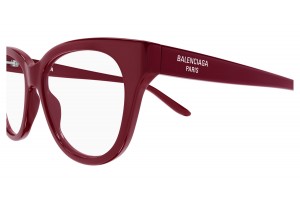 Balenciaga BB0441O 012 burgundi szemüveg (demo lencse)