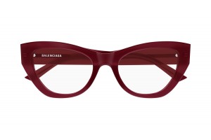 Balenciaga BB0449O 005 bordó szemüveg - demo lencse