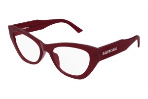 Balenciaga BB0449O 010 BURGUNDY DEMO LENS szemüveg