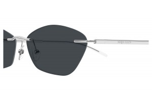 Alexander McQueen AM0525S 001 SILVER GREY napszemüveg
