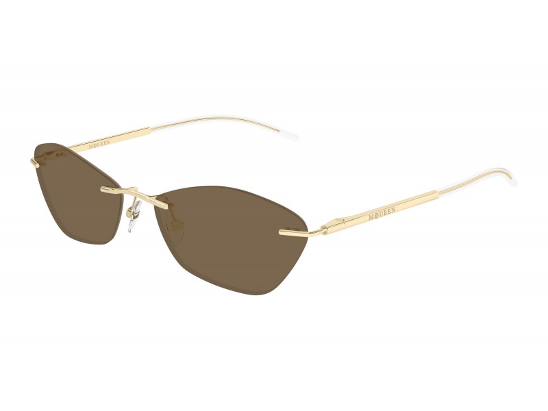 Alexander McQueen AM0525S 002 - arany barna napszemüveg