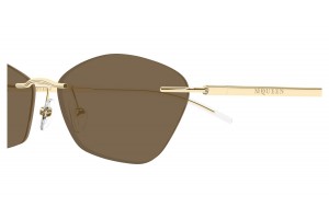 Alexander McQueen AM0525S 002 - arany barna napszemüveg