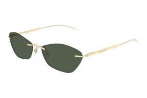 Alexander McQueen AM0525S 003 arany-zöld napszemüveg