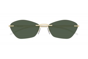 Alexander McQueen AM0525S 003 arany-zöld napszemüveg