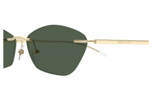 Alexander McQueen AM0525S 003 arany-zöld napszemüveg