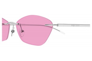Alexander McQueen AM0525S 004 ezüst rózsaszín napszemüveg