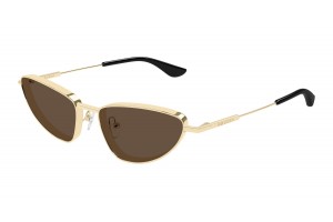 Alexander McQueen AM0522S 002 Gold Brown napszemüveg