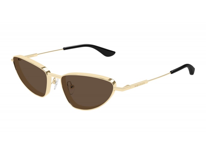 Alexander McQueen AM0522S 002 Gold Brown napszemüveg