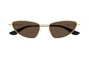 Alexander McQueen AM0522S 002 Gold Brown napszemüveg