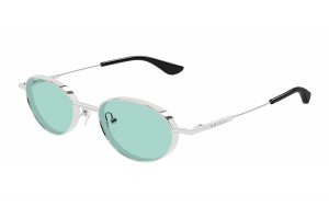 Alexander McQueen AM0523S 003 ezüst-zöld napszemüveg
