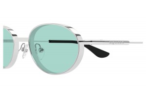 Alexander McQueen AM0523S 003 ezüst-zöld napszemüveg