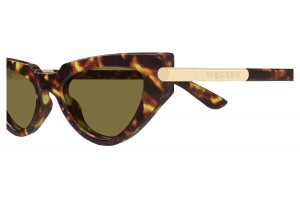 Alexander McQueen AM0520S Havana Green napszemüveg