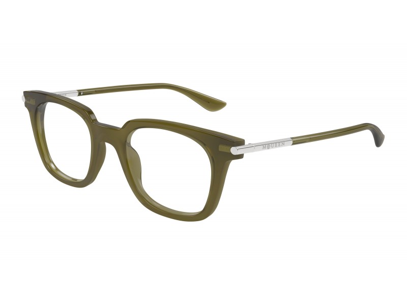 Alexander McQueen AM0521O 004 zöld szemüveg - demó lencse