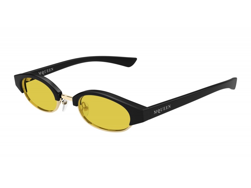 Alexander McQueen AM0534S 003 fekete-sárga napszemüveg