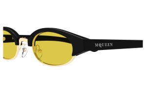 Alexander McQueen AM0534S 003 fekete-sárga napszemüveg