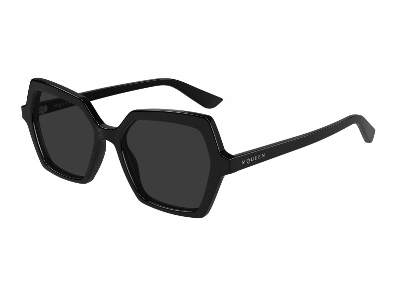 Alexander McQueen AM0537S fekete-szürke napszemüveg