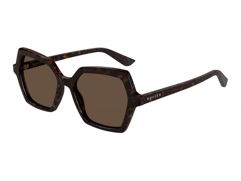 Alexander McQueen AM0537S 002 HAVANA barna napszemüveg