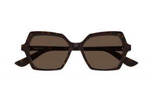 Alexander McQueen AM0537S 002 HAVANA barna napszemüveg