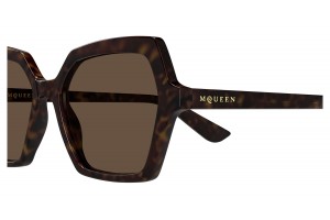 Alexander McQueen AM0537S 002 HAVANA barna napszemüveg