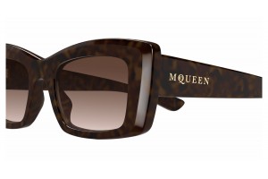 Alexander McQueen AM0526S 002 Havana barna gradient napszemüveg
