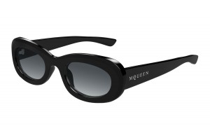 Alexander McQueen AM0527S fekete-szürke napszemüveg
