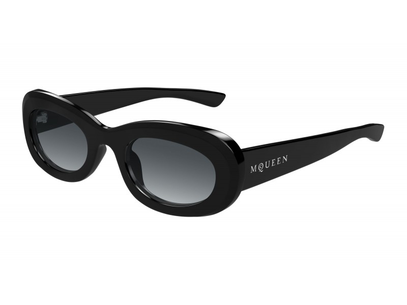 Alexander McQueen AM0527S fekete-szürke napszemüveg