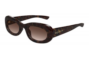 Alexander McQueen AM0527S 002 Havana barna napszemüveg