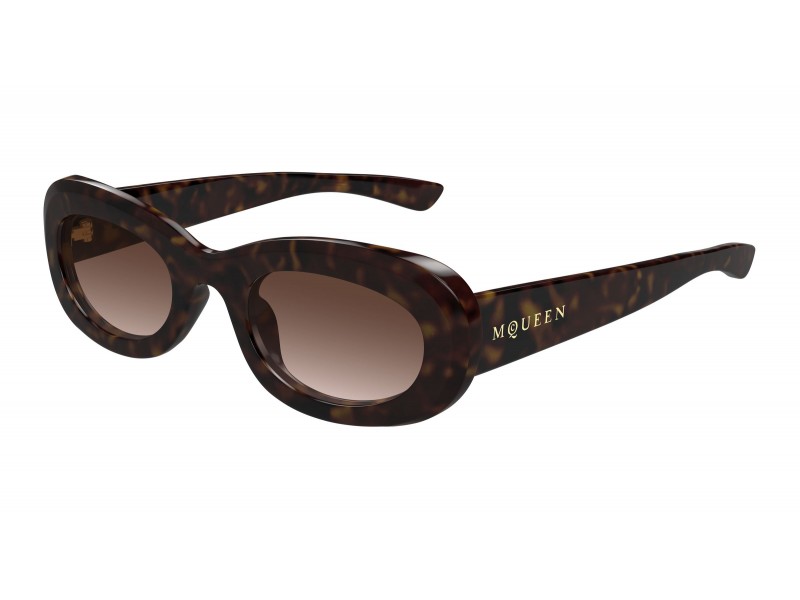 Alexander McQueen AM0527S 002 Havana barna napszemüveg