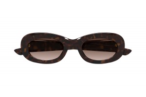 Alexander McQueen AM0527S 002 Havana barna napszemüveg